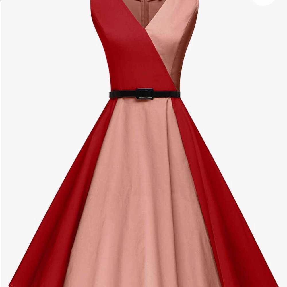 GownTown Women's 1950's Vintage Rockabilly Swing Stretchy Dress